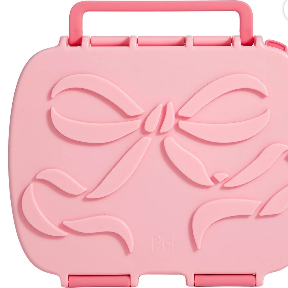 Paris Hilton Bento-Style Lunch Box, 4 Compartments, Built-In Phone Stand
